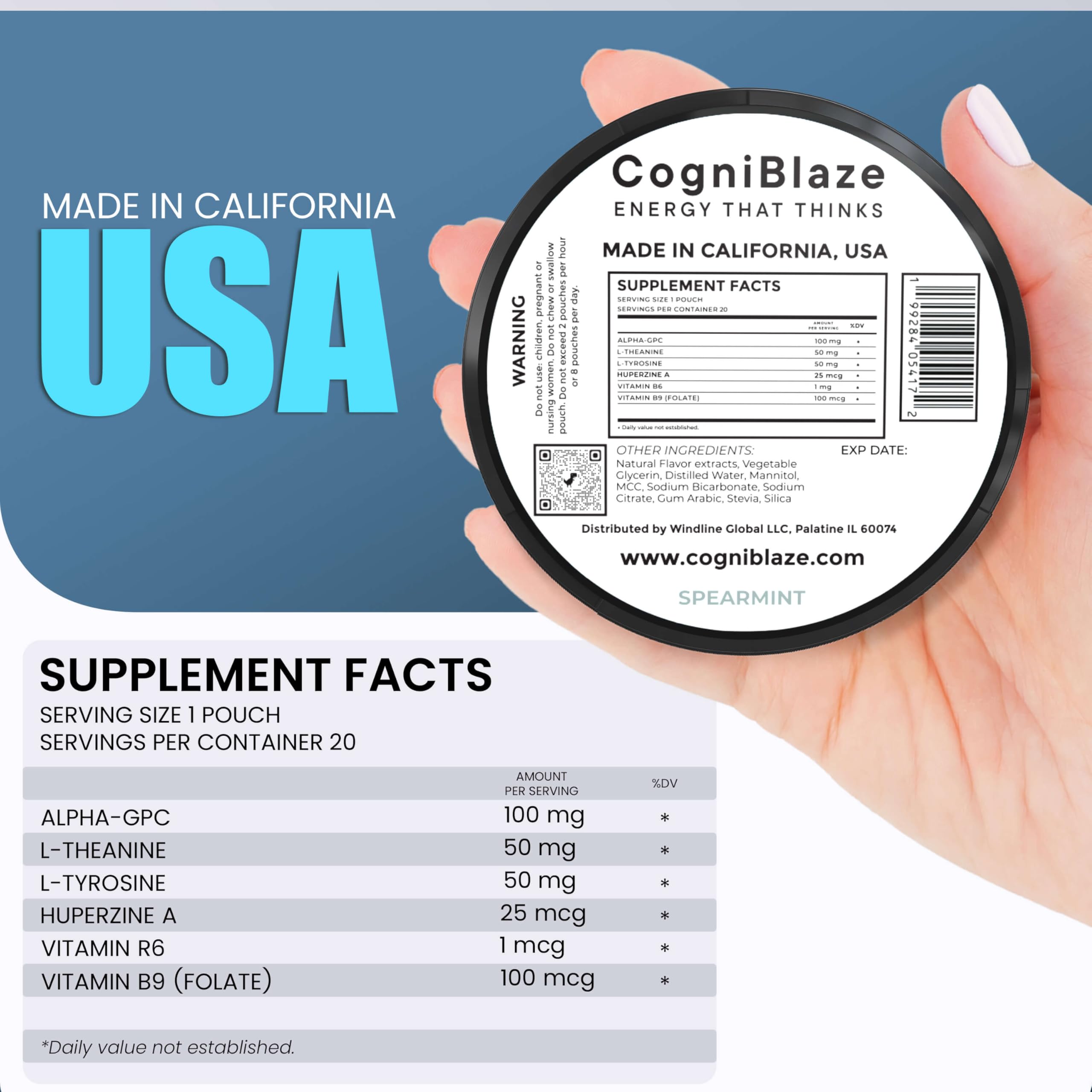 CogniBlaze Nootropic Pouches in a lifestyle setting