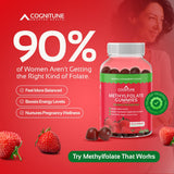 CogniTune Methylfolate Gummies on a kitchen counter