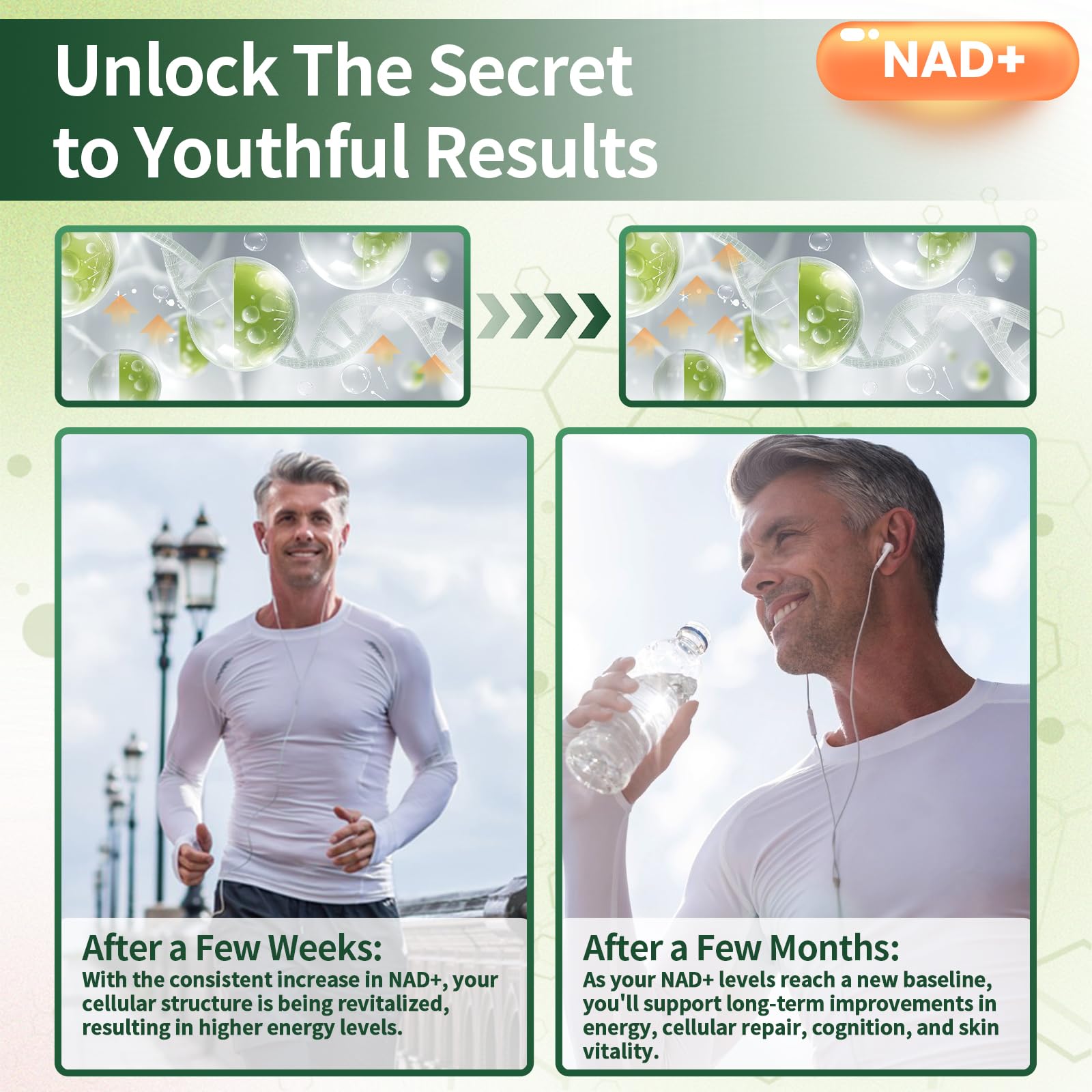 Cohbskj Liposomal NAD+ Supplement Capsules close-up of capsules