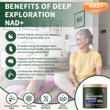 Cohbskj Liposomal NAD+ Supplement Capsules on a wooden table