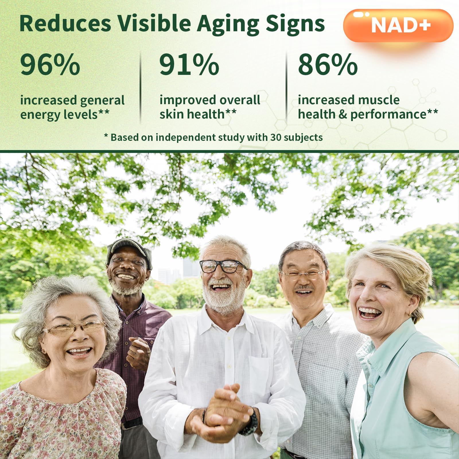 Cohbskj Liposomal NAD+ Supplement Capsules packaging details