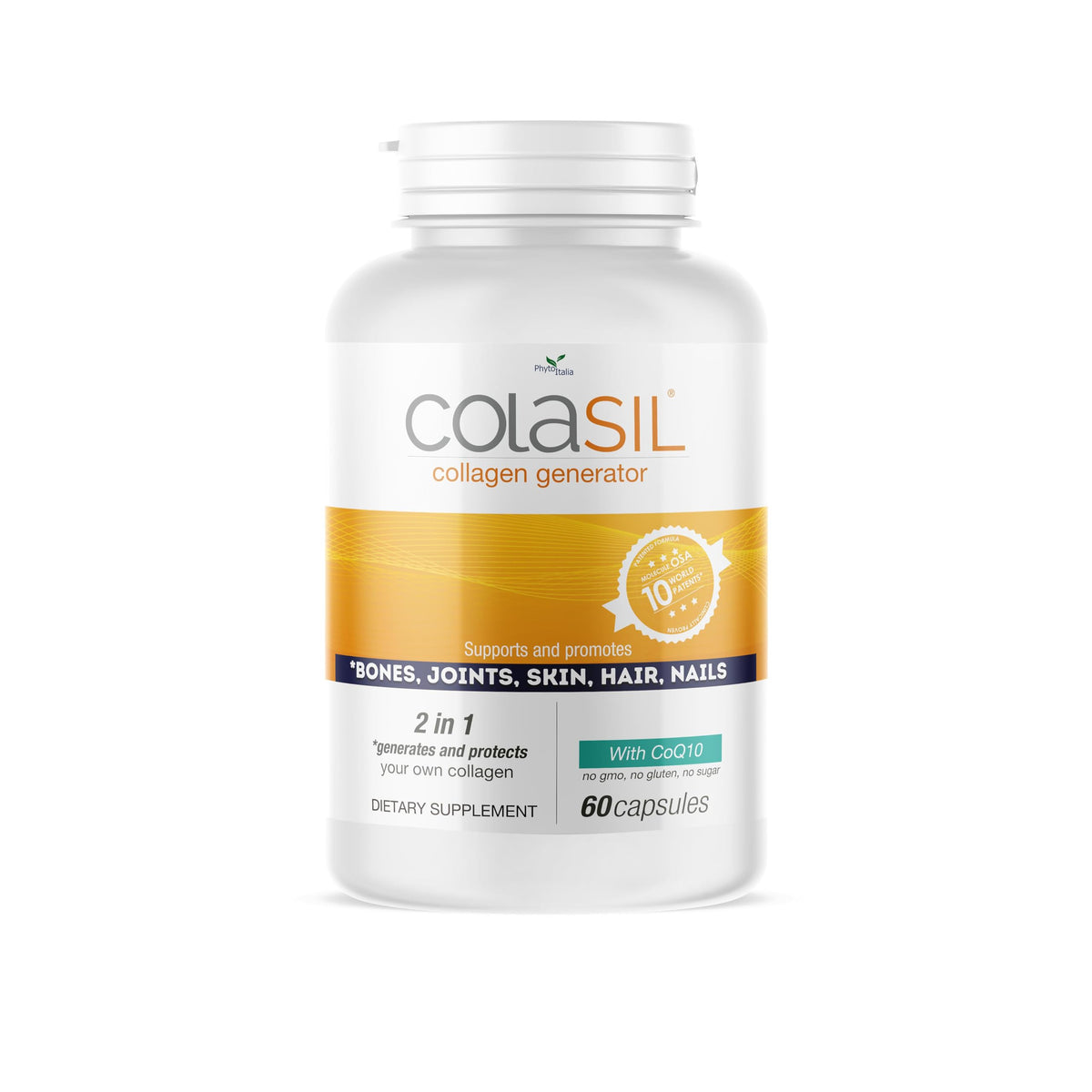 Colasil Collagen Supplement 120 capsules front view