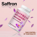 COLEPSW Saffron Supplement capsules on a wooden table