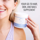 Collagen For Her Marine Collagen Powder mixed in a smoothie