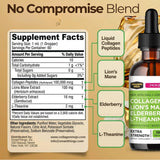Collagen Mojo Lions Mane Liquid Collagen Drops 132g bottle side view
