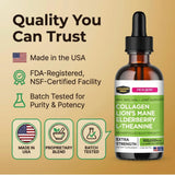 Collagen Mojo Lions Mane Liquid Collagen Drops berry flavour