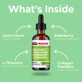 Collagen Mojo Lions Mane Liquid Collagen Drops with dropper