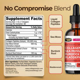 Collagen Mojo Liquid Collagen 132g side view showing dropper