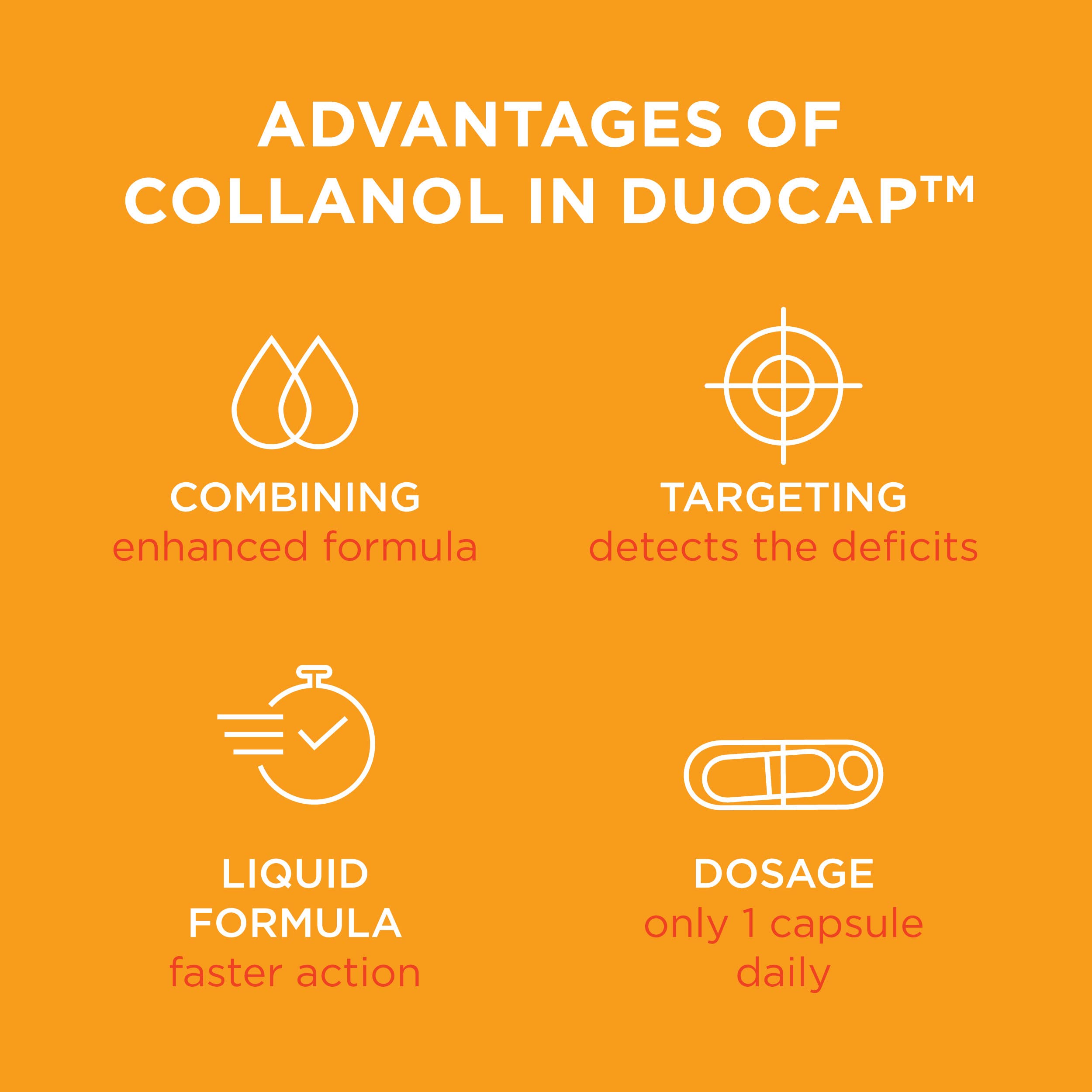 Collanol Collagen Supplement showing capsules on a wooden table