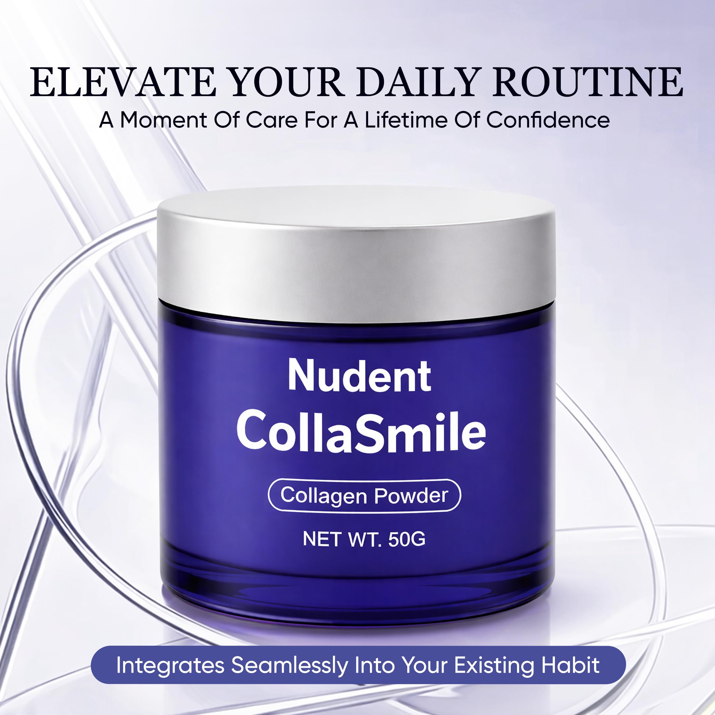 COLLASMILE Collagen Powder for Gums back view