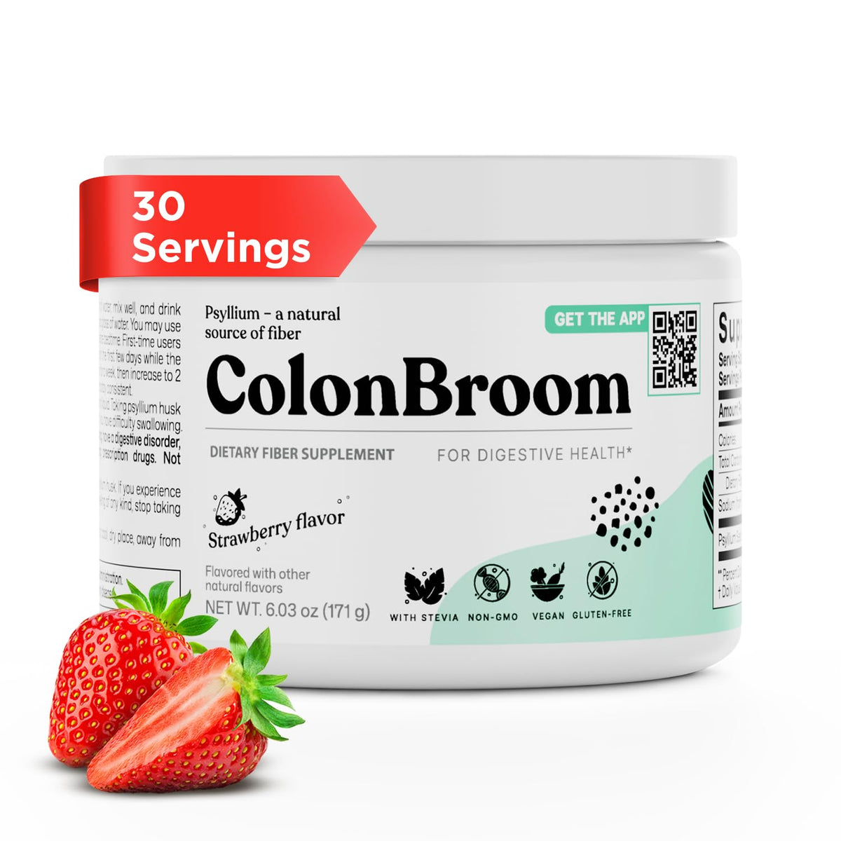 ColonBroom Psyllium Husk Powder 171g front view