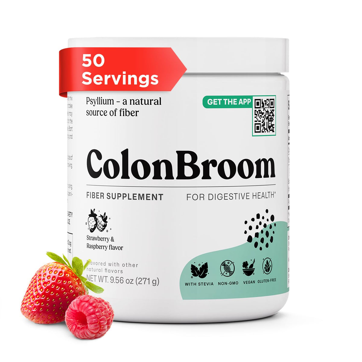ColonBroom Psyllium Husk Powder 271g front view packaging