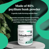 ColonBroom Psyllium Husk Powder 345g in a bowl