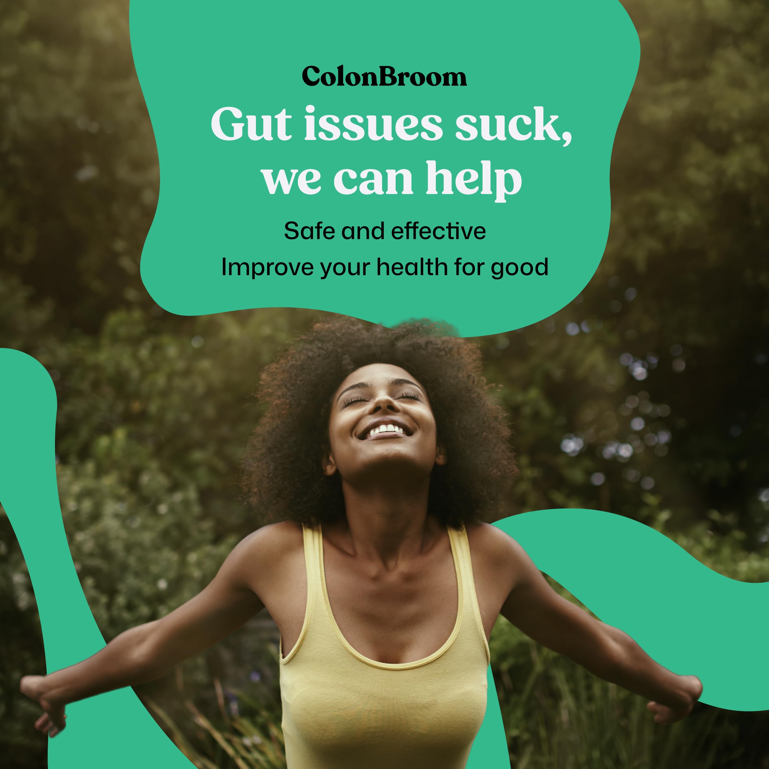 ColonBroom Psyllium Husk Powder mixed in water
