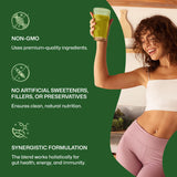 ColonBroom Spirulina Super Greens Powder 213g close-up