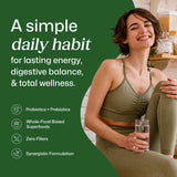 ColonBroom Spirulina Super Greens Powder 213g packaging