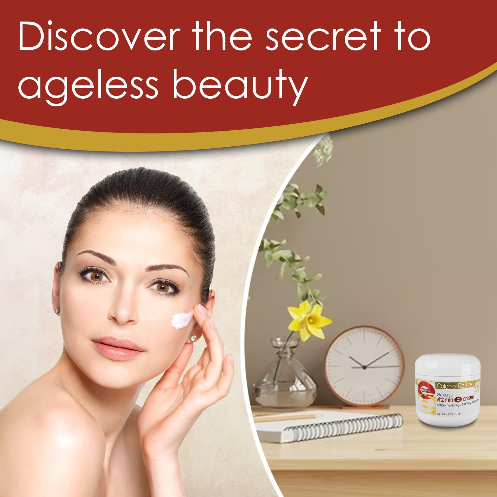 Colonial Dames Vitamin E Cream 28,000 IU texture close-up