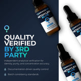 COMPASS LABORATORY Methylene Blue Antioxidant Supplement label close-up