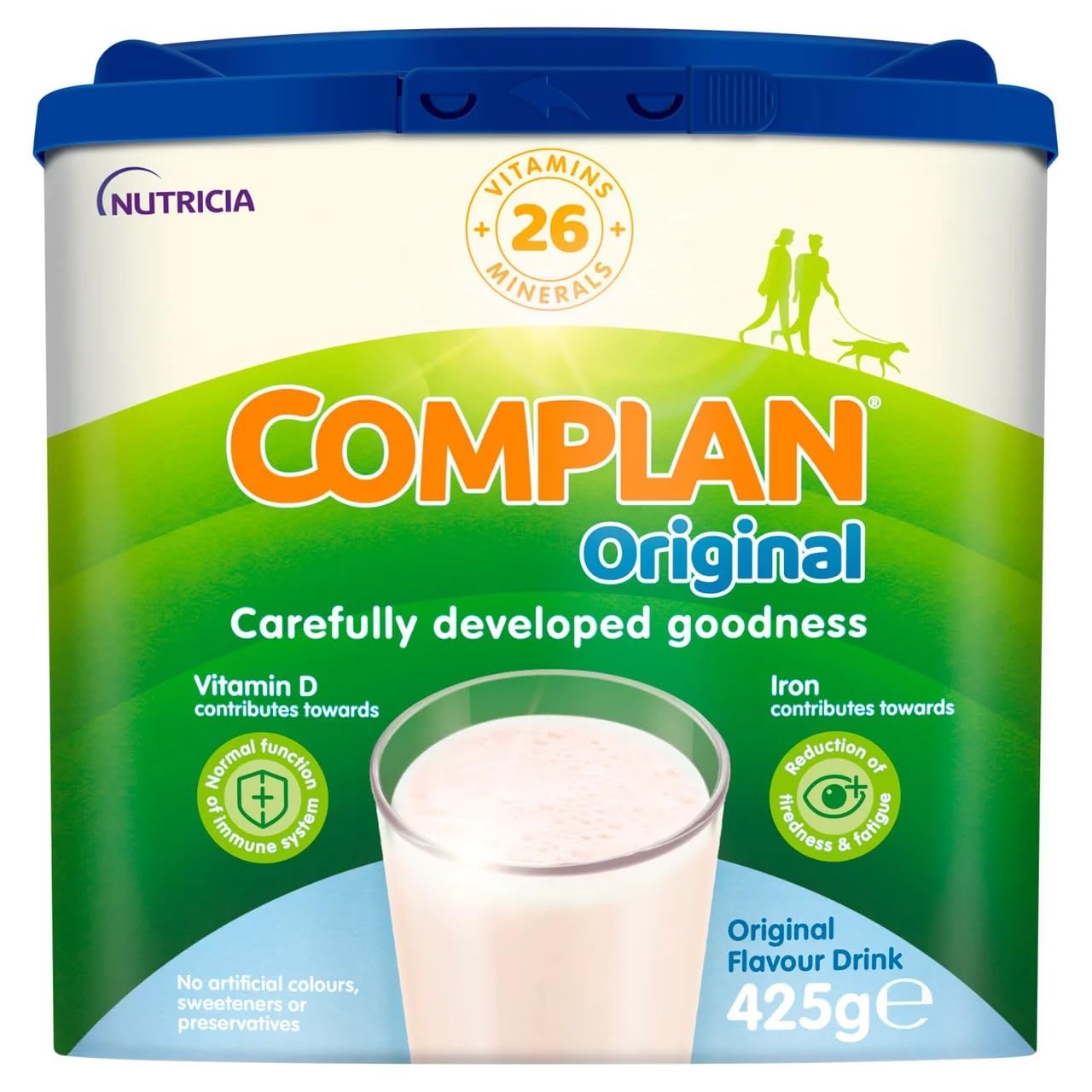 Complan Nutritional Drink 450g can front view with original flavour