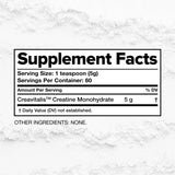 Complement Creatine Monohydrate 300g with fruits and smoothie