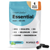 Complement Vegan Multivitamin front view with packaging
