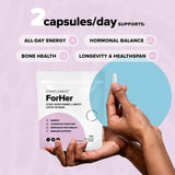 Complement Women's Multivitamins back view with ingredient list