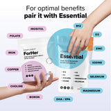 Complement Women's Multivitamins lifestyle scene with a woman taking the supplement