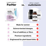 Complement Women's Multivitamins side view showing biodegradable pouch