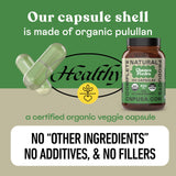 Complete Natural Products Chanca Piedra Organic Capsules on wooden surface