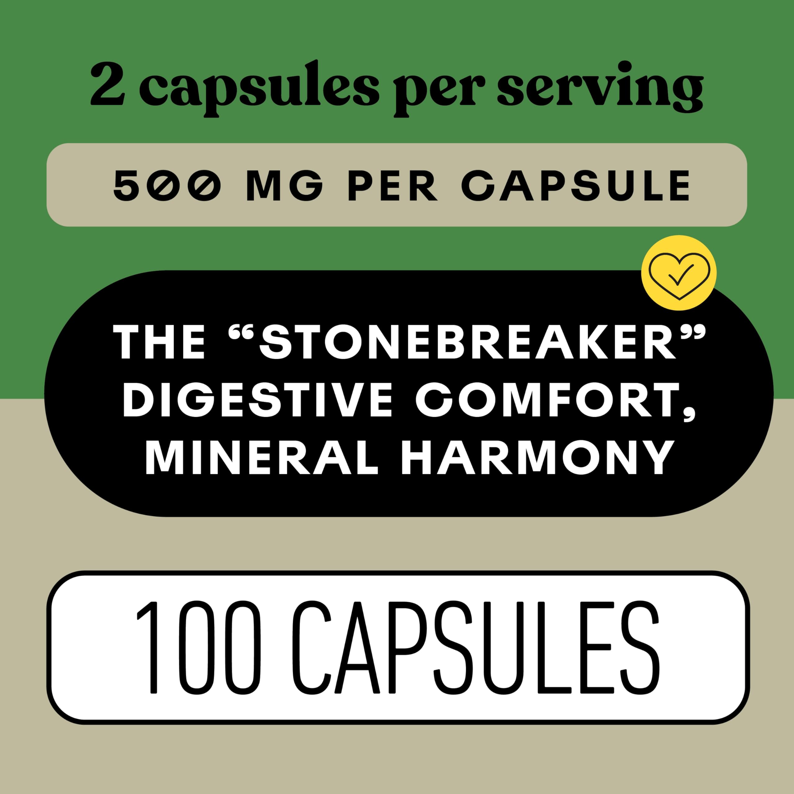 Complete Natural Products Chanca Piedra Organic Capsules opened bottle