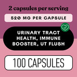 Complete Natural Products Cranberry D-Mannose Capsules with fresh cranberries