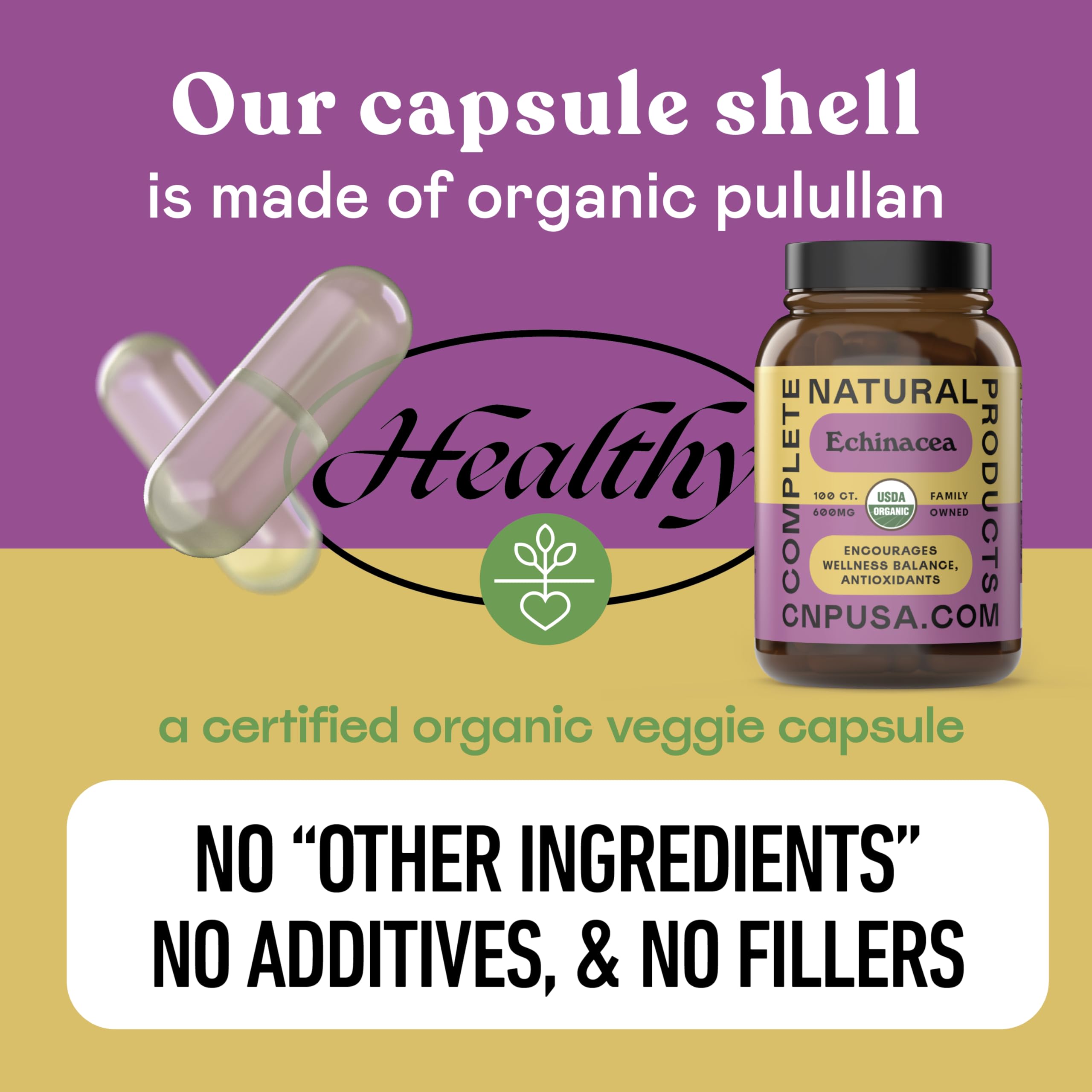Complete Natural Products Echinacea Capsules ingredients list
