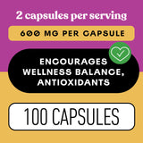 Complete Natural Products Echinacea Capsules on a wooden table