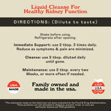 Complete Natural Products Kidney Cleanse Liquid Supplement label close-up
