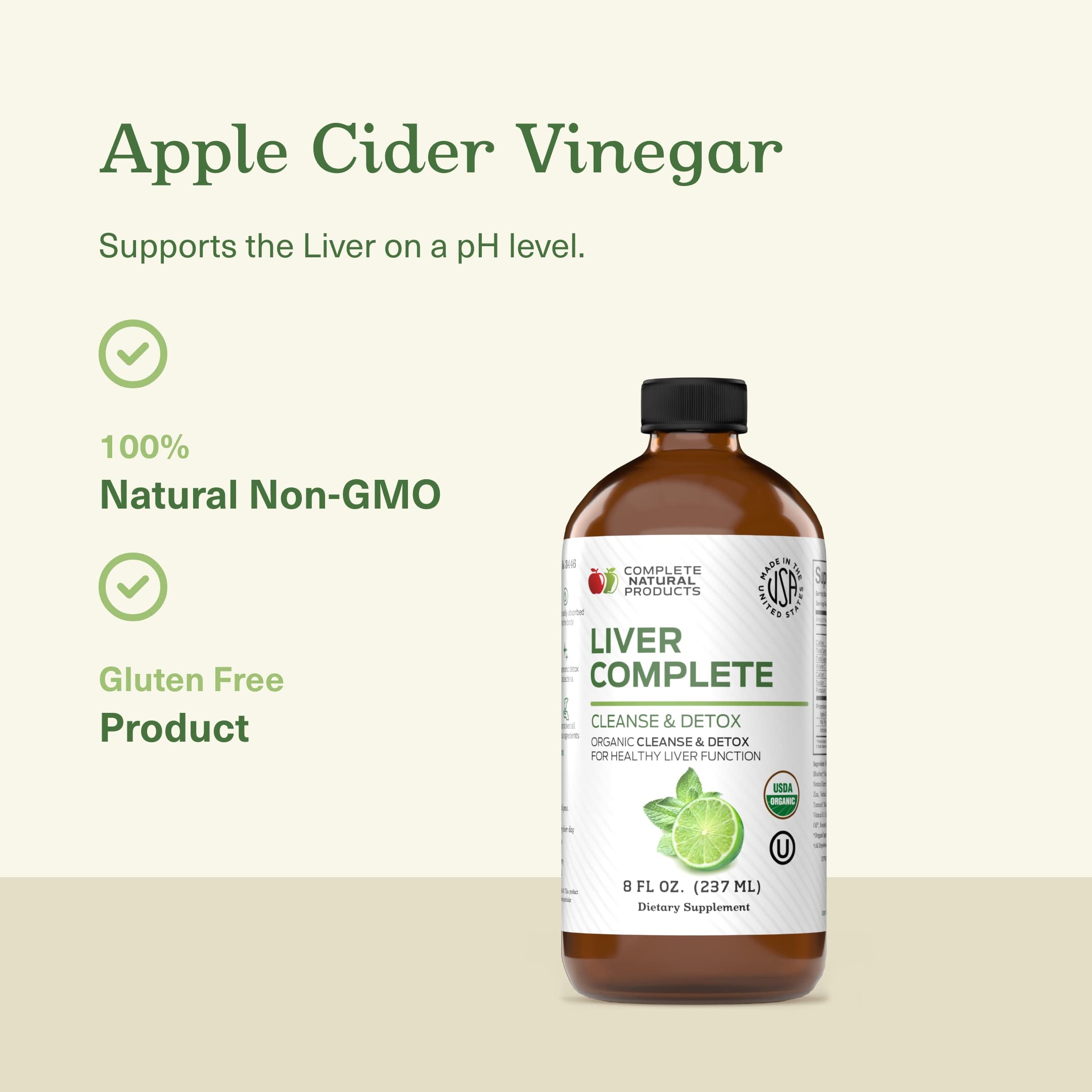 Complete Natural Products Liquid Liver Supplement ingredients list
