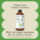 Complete Natural Products Liver Extract Supplement bottle back view