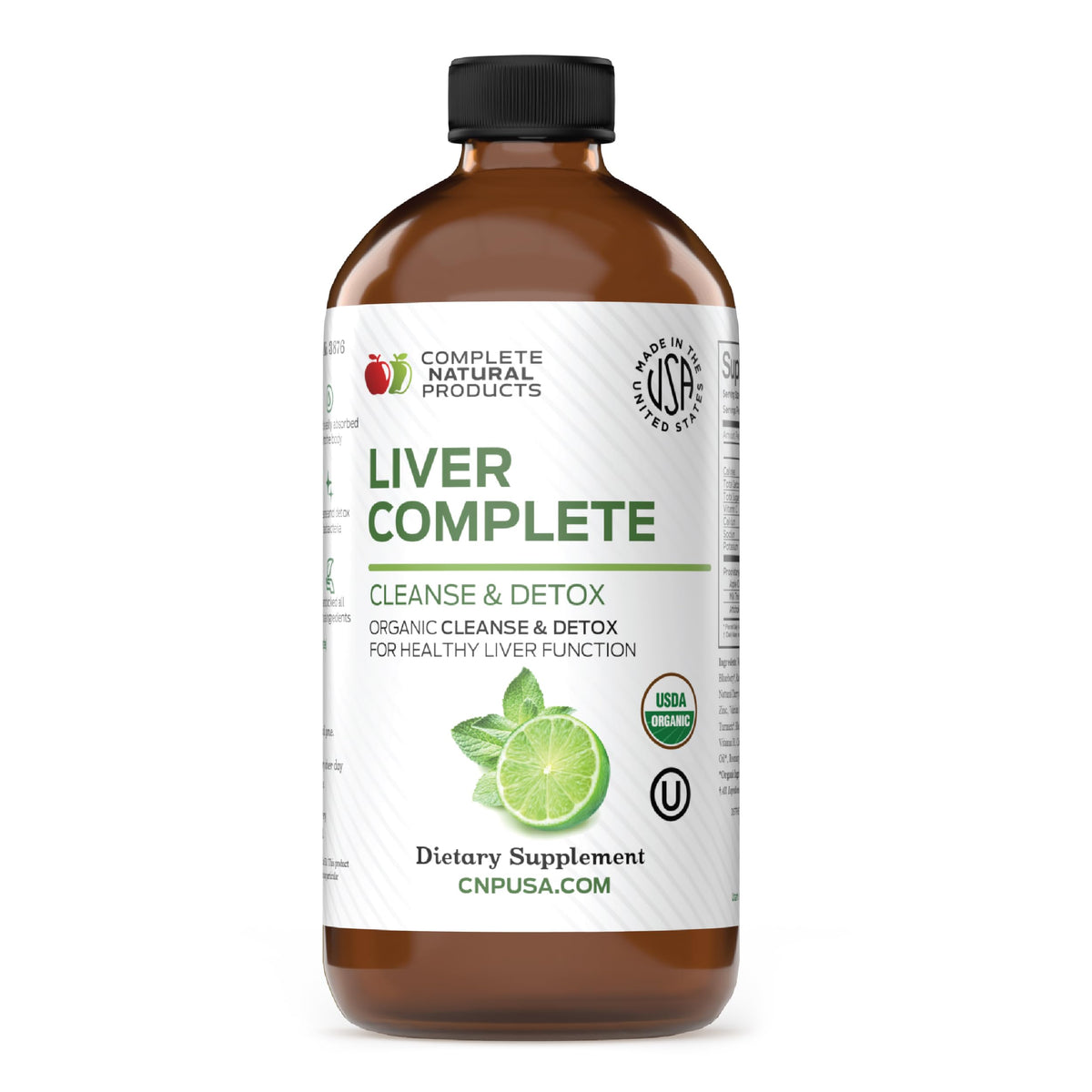 Complete Natural Products Liver Support Liquid 16oz front view