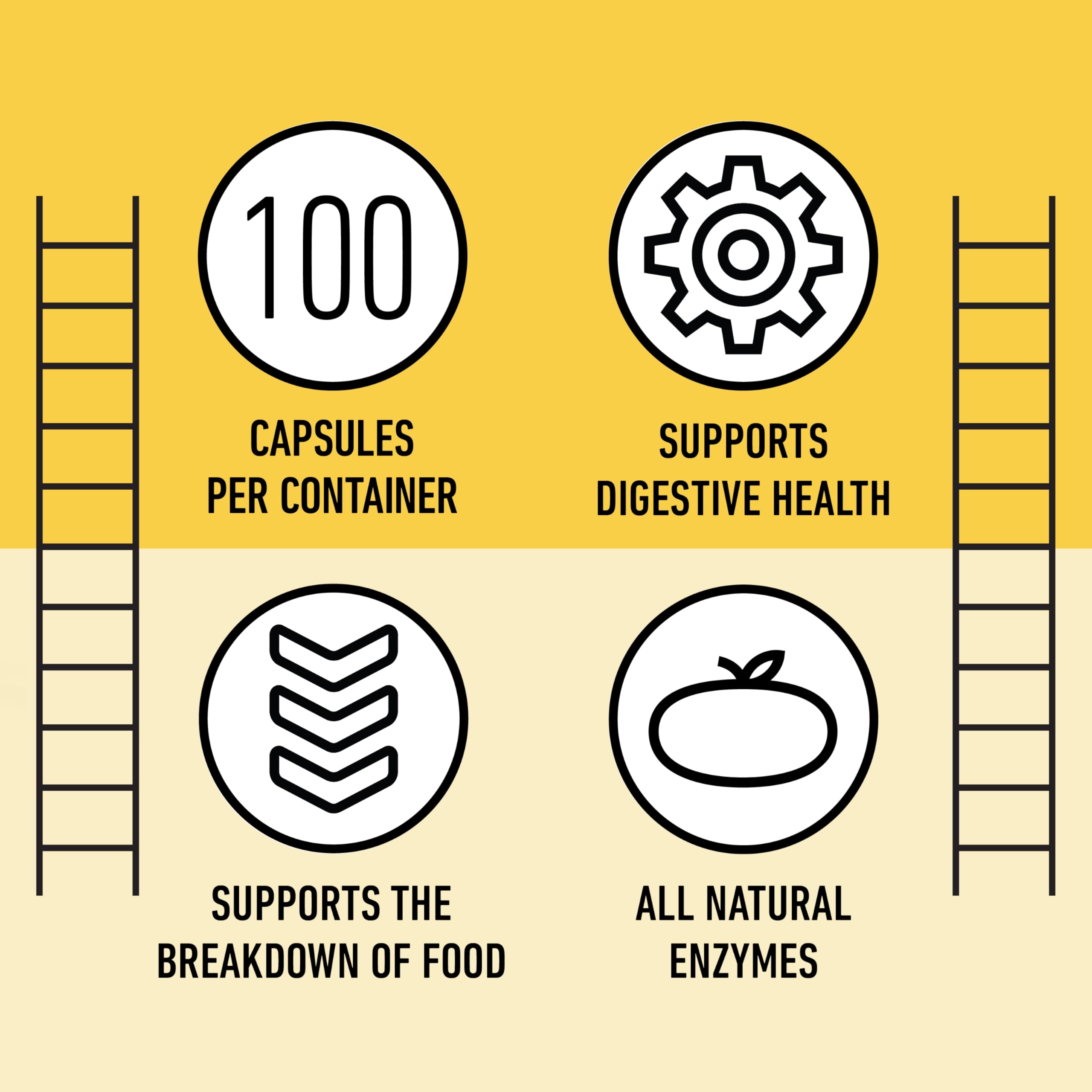 Complete Natural Products Multi-Enzymes capsules with measuring spoon