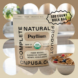 Complete Natural Products Psyllium Husk Capsules back view