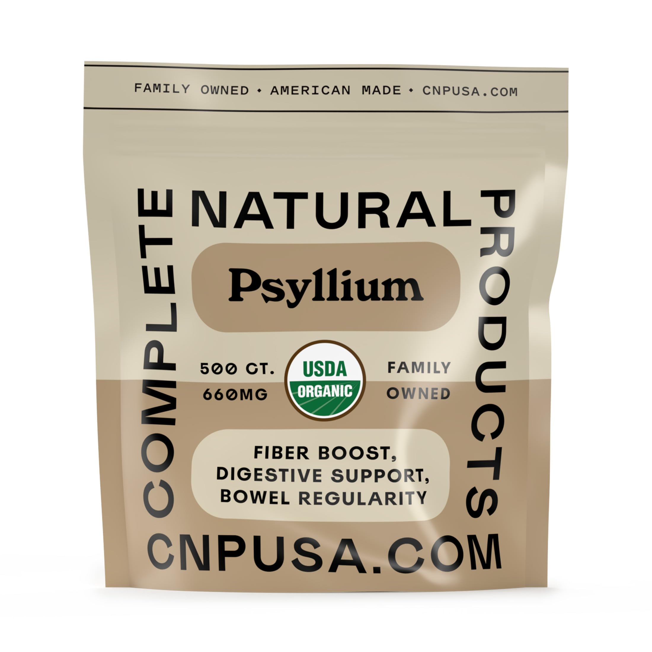 Complete Natural Products Psyllium Husk Capsules front view
