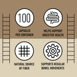 Complete Natural Products Psyllium Husk Capsules with measuring scoop