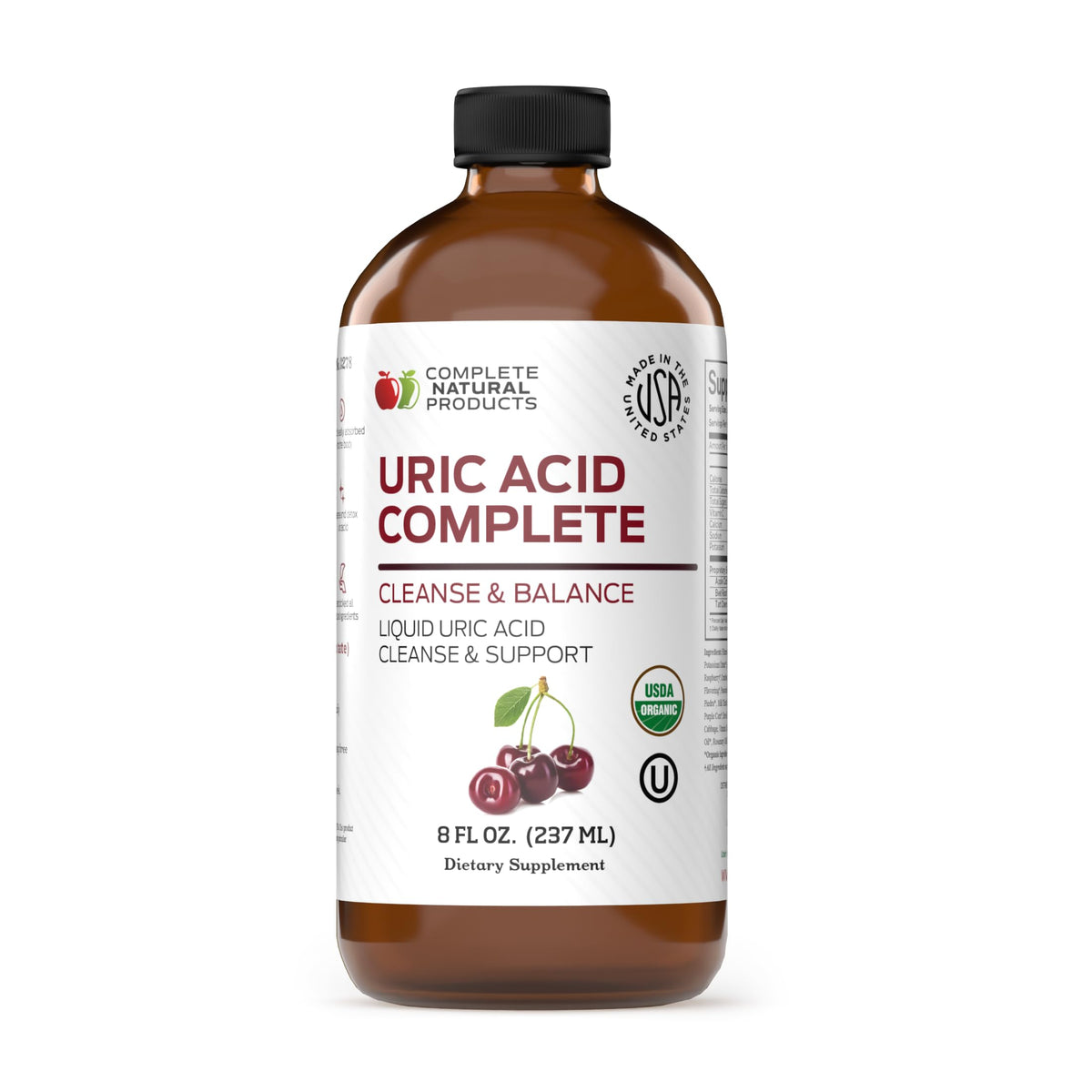 Complete Natural Products Uric Acid Complete liquid supplement front view