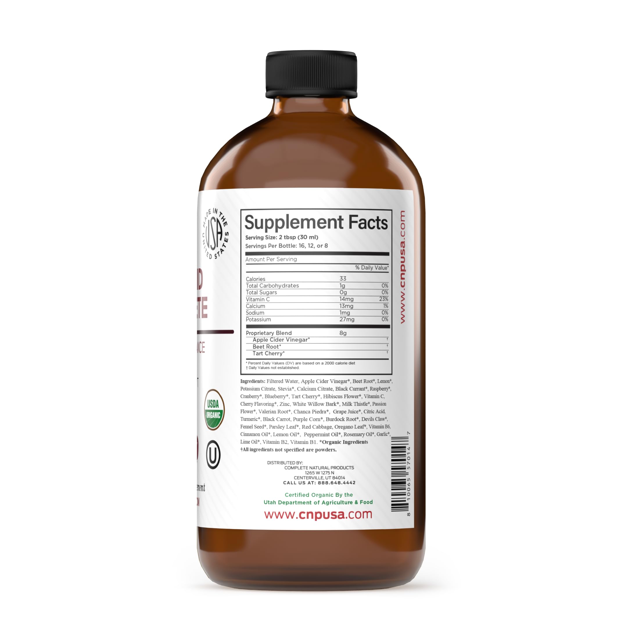 Complete Natural Products Uric Acid Complete liquid supplement packaging