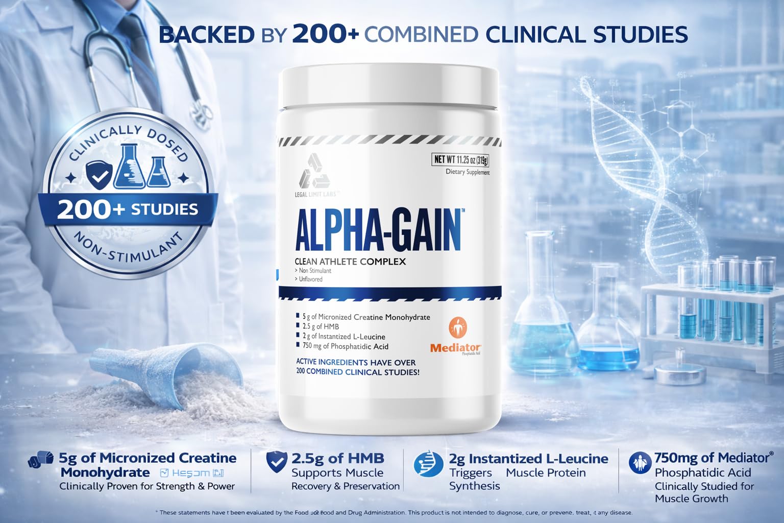 Complete Nutrition Alpha Gain Creatine Powder in a lifestyle setting