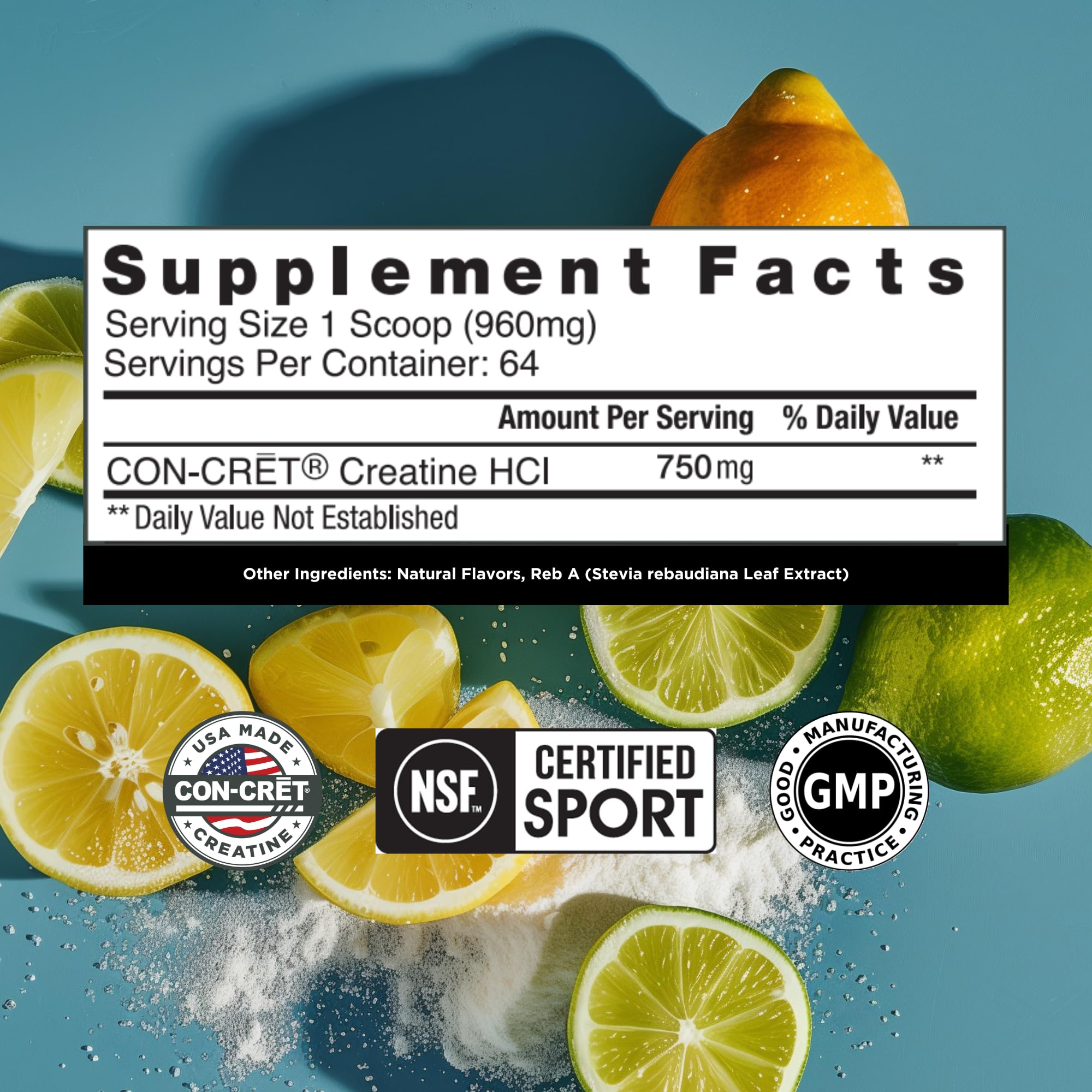 CON-CRET Creatine HCl 58g packaging