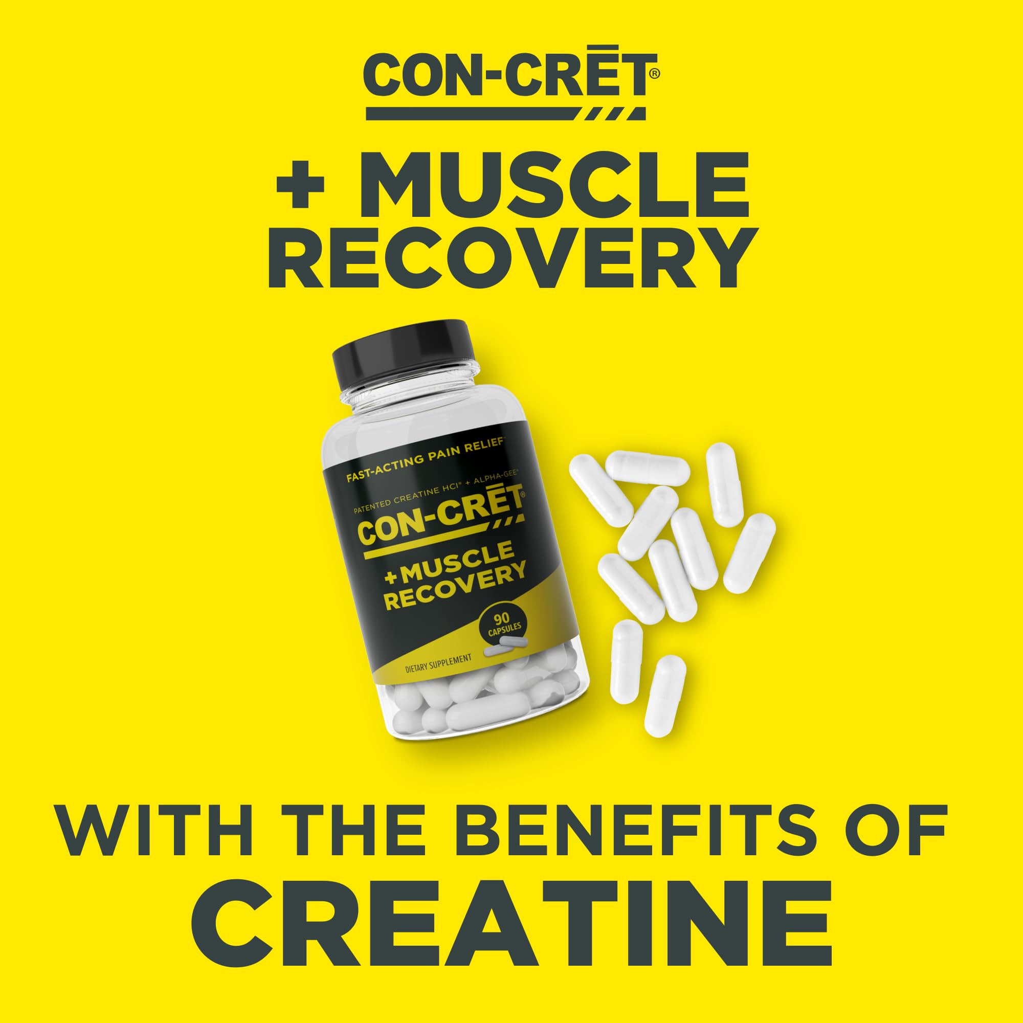 CON-CRET Creatine HCl 750mg capsules packaging