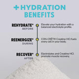 CON-CRET Creatine HCl + Hydration ingredients list