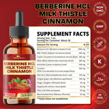 Cona Nature 12in1 Berberine Liquid Drops bottle with ingredients