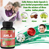 Cona Nature Amla Capsules bottle with a natural background