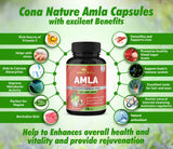 Cona Nature Amla Capsules with garlic and arjuna ingredients